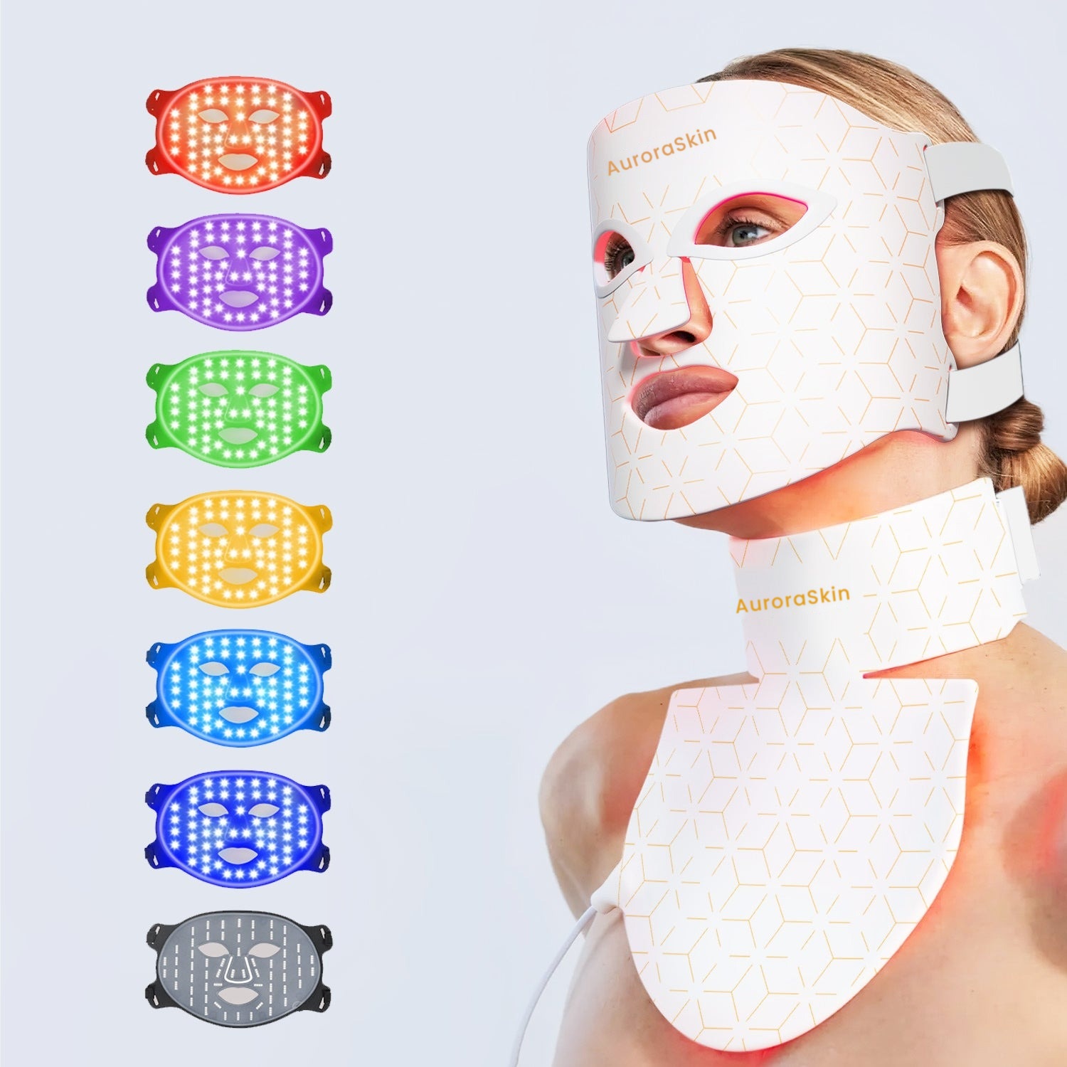 AuroraSkin Glow Pro+ LED Face & Neck Mask